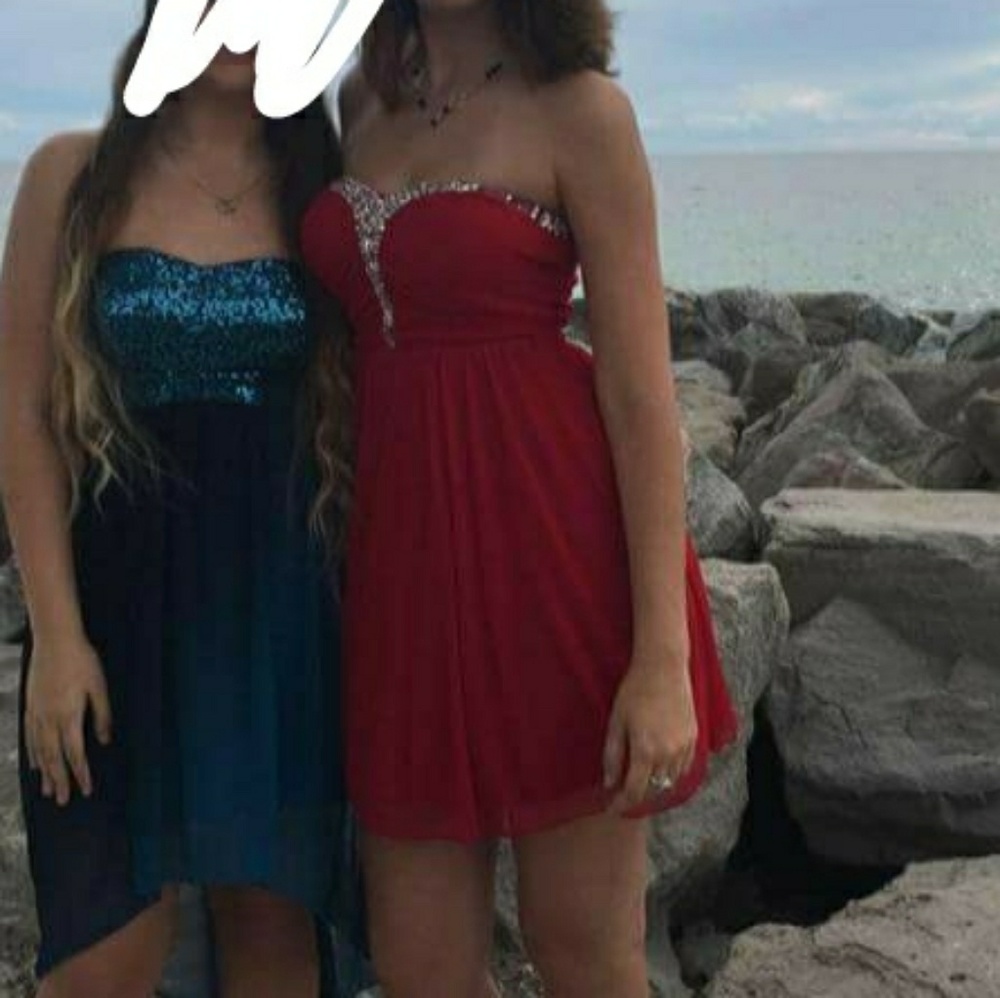 Short Red Homecoming Dress